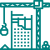 Crane building icon.
